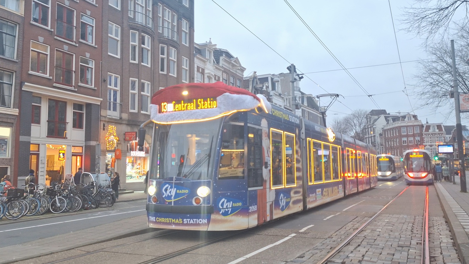 Christmas Tram Amsterdam