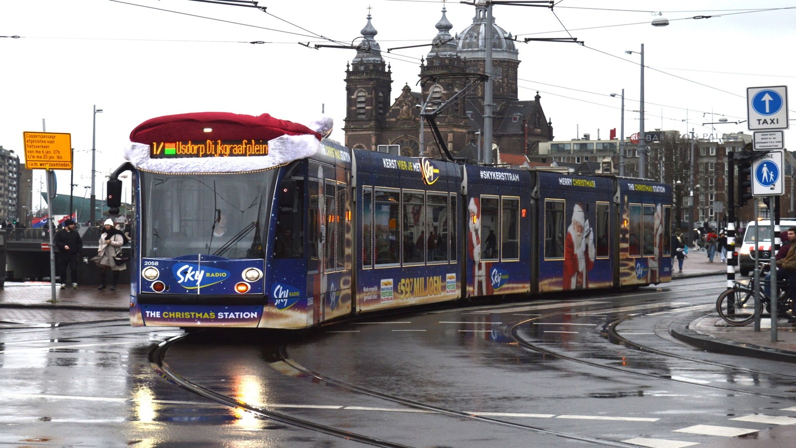 Christmas Tram Amsterdam